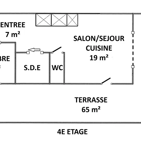 Avec Grande Terrasse A - Fr-1-306-1326 דירה
